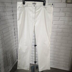 Raphaela by Brax Proform Slim Ladies Size 18R Rosanna Rocket Off White Pants